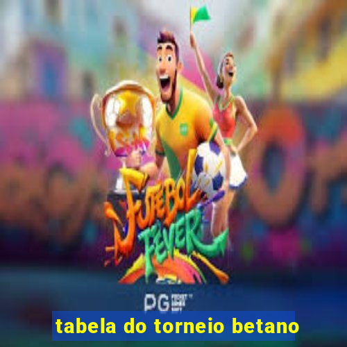 tabela do torneio betano